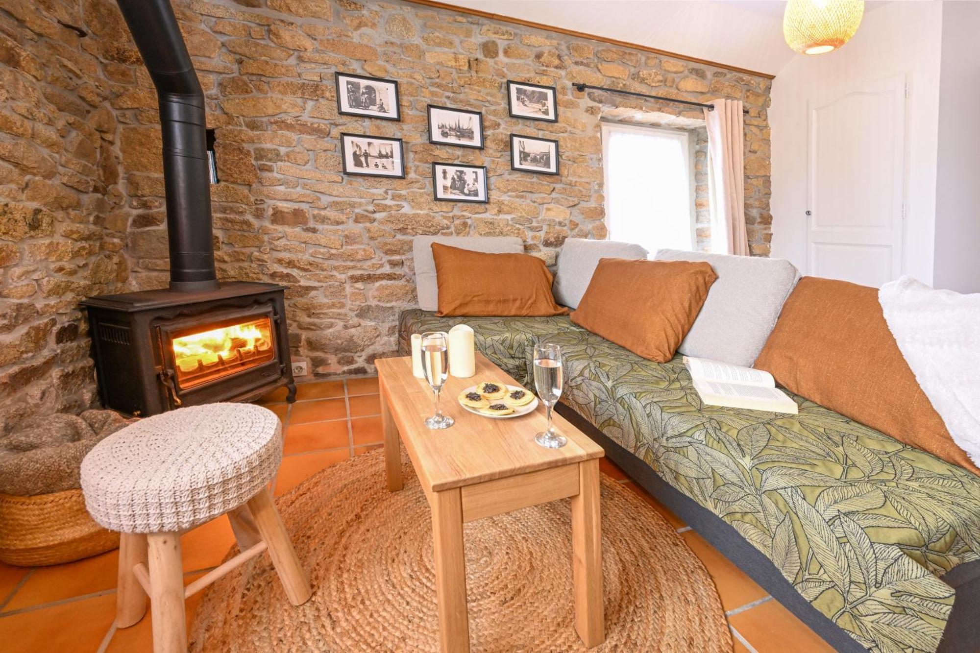 Ker Gana Sauna, Jacuzzi, Poele A Bois Plourin  Extérieur photo
